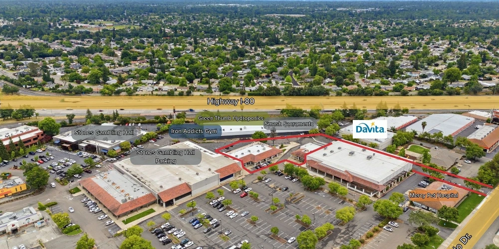 Value Add Strip Center with Cell Tower