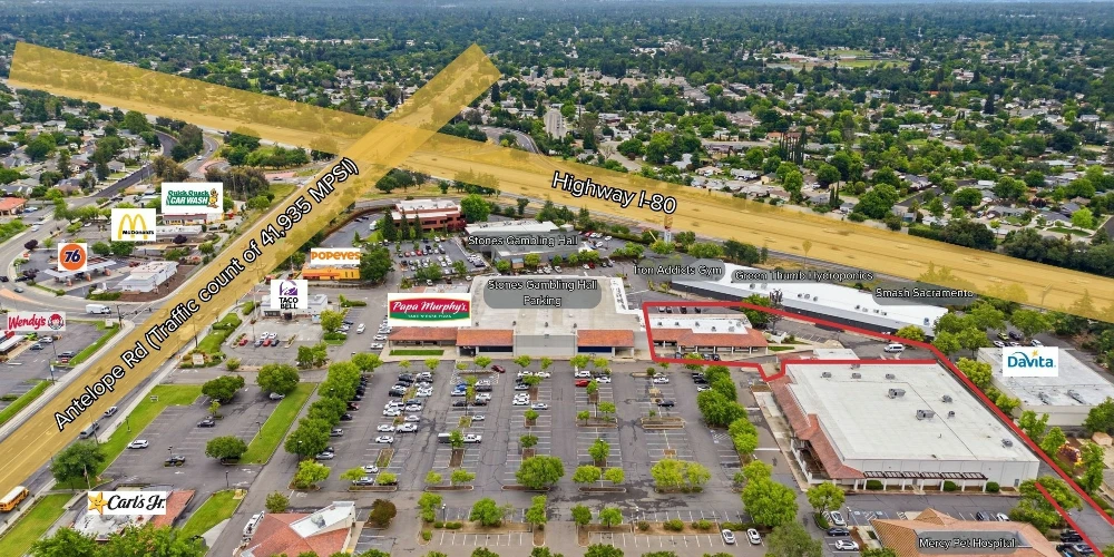 Value Add Strip Center with Cell Tower