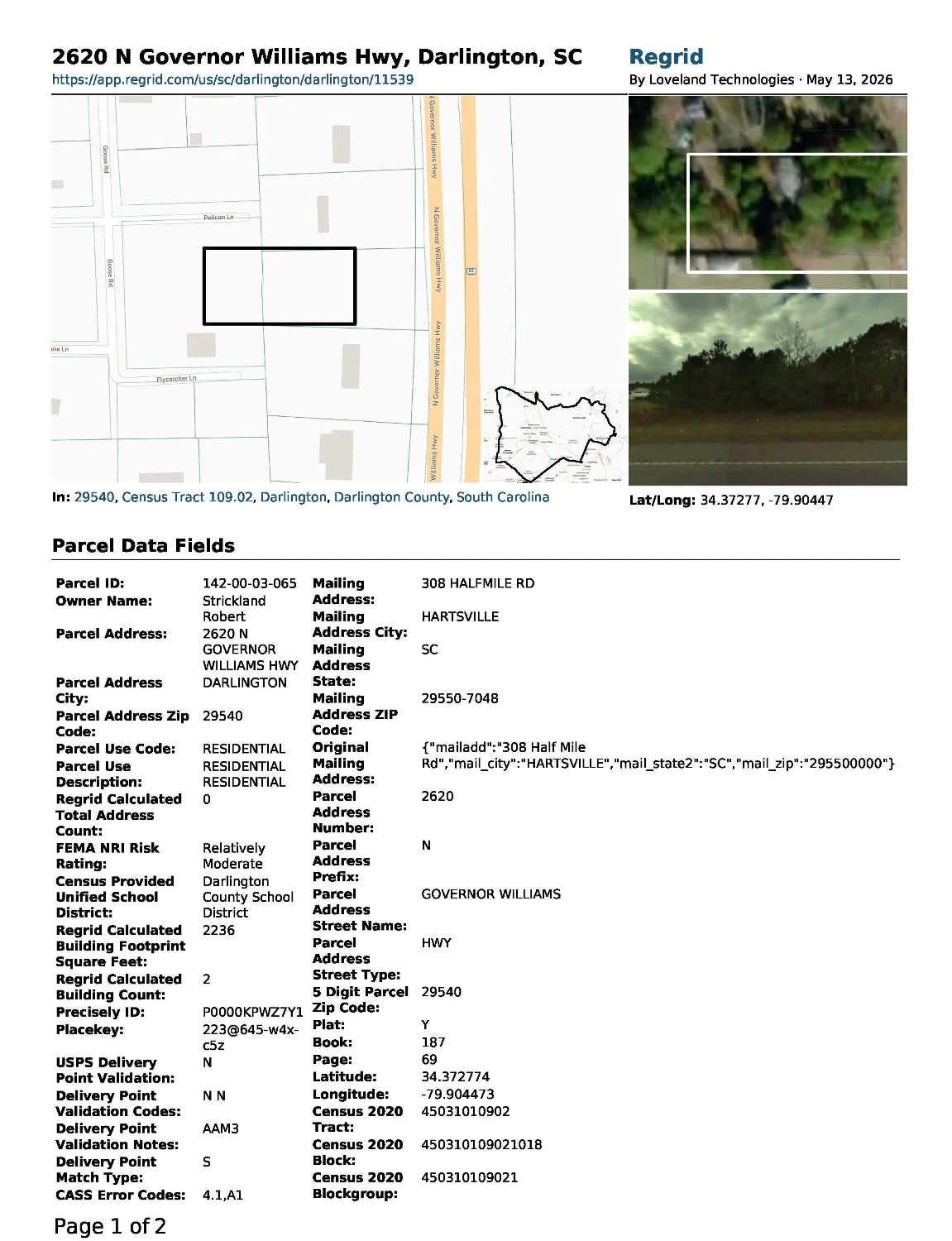 Darlington Modular Land/Home Workforce Housing Site On Highway