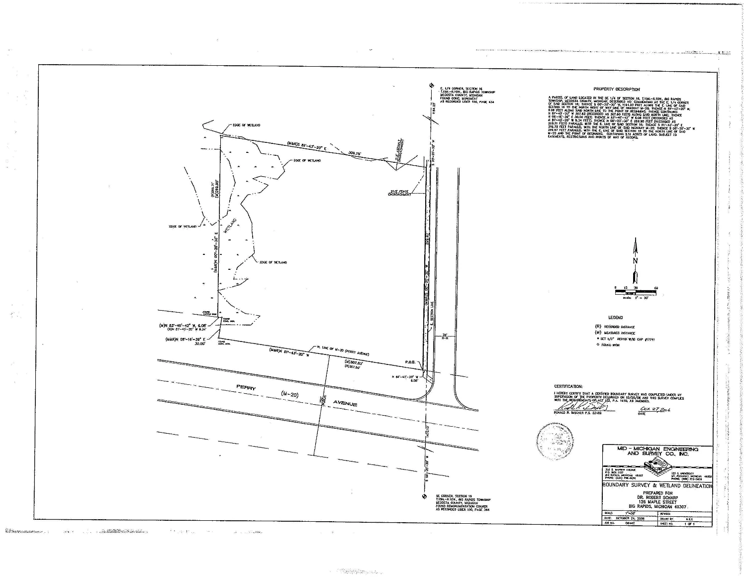 2.12 AC Corner Parcel Development Opportunity in Big Rapids, MI