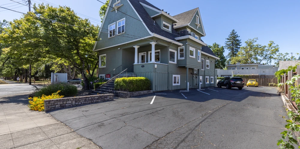High-Visibility Corner Three-Story Victorian Office 