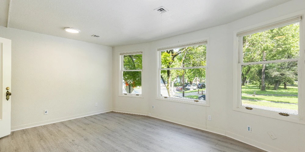 High-Visibility Corner Three-Story Victorian Office 