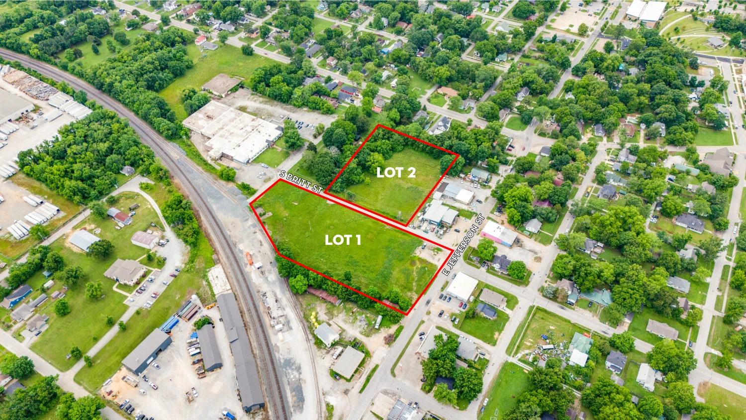 4.74 AC Lots 1 & 2 S. Britt St. , Siloam Springs, AR for sale