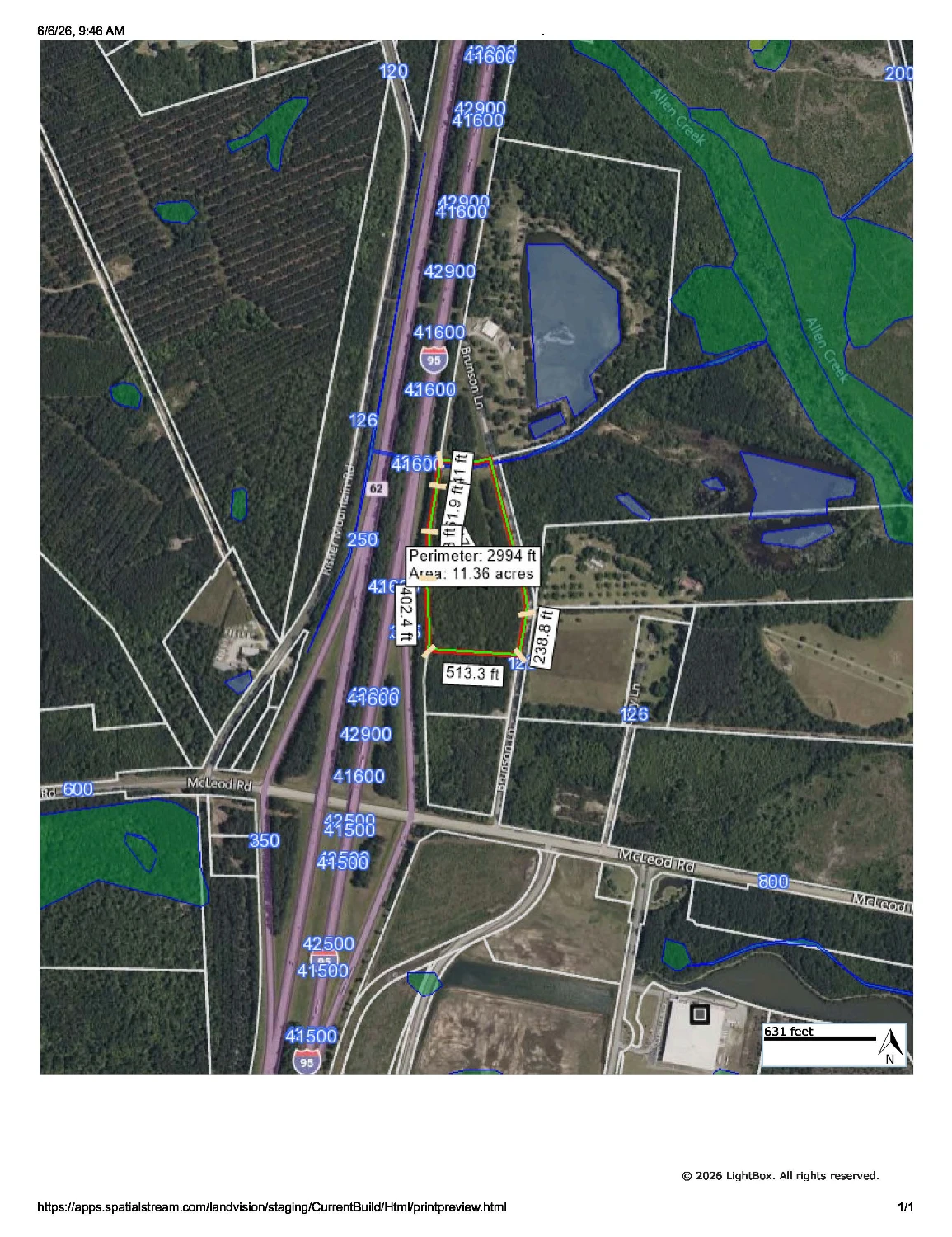 INTERSTATE 1-95 EXIT 62 | 11.37 AC MASSIVE IOS / TRUCKING INTERCHANGE SITE | OPPORTUNITY ZONE