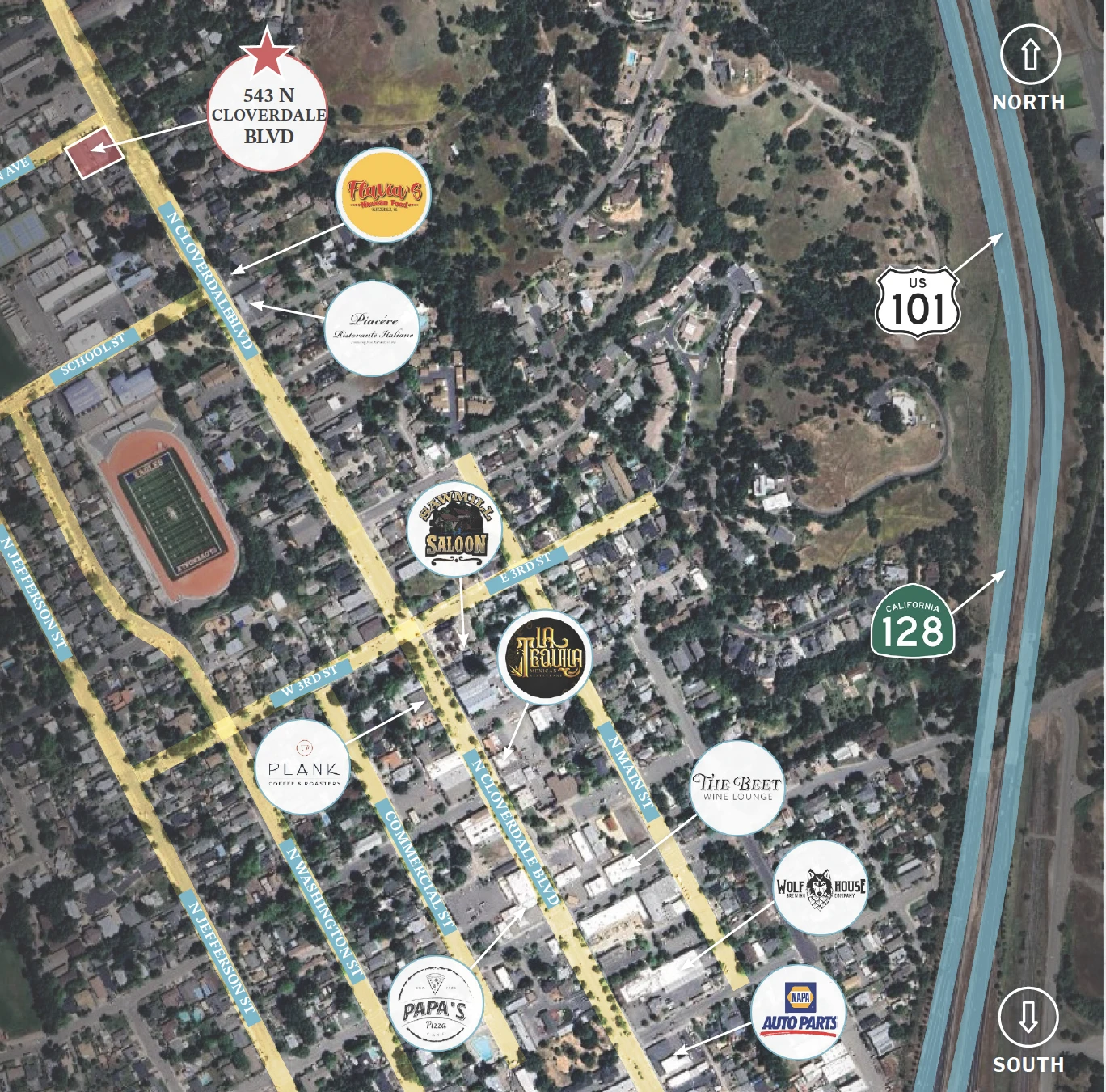 543 N Cloverdale Blvd, Cloverdale, CA for sale