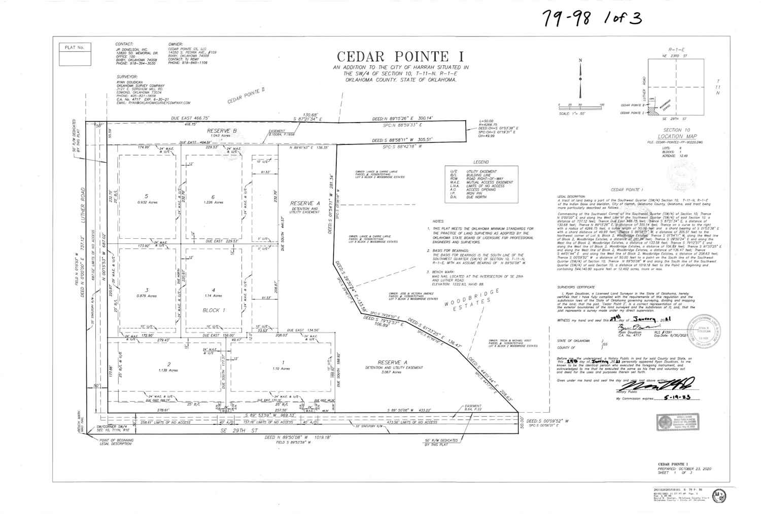 19025 & 19085 SE 29th St, Harrah, OK for sale