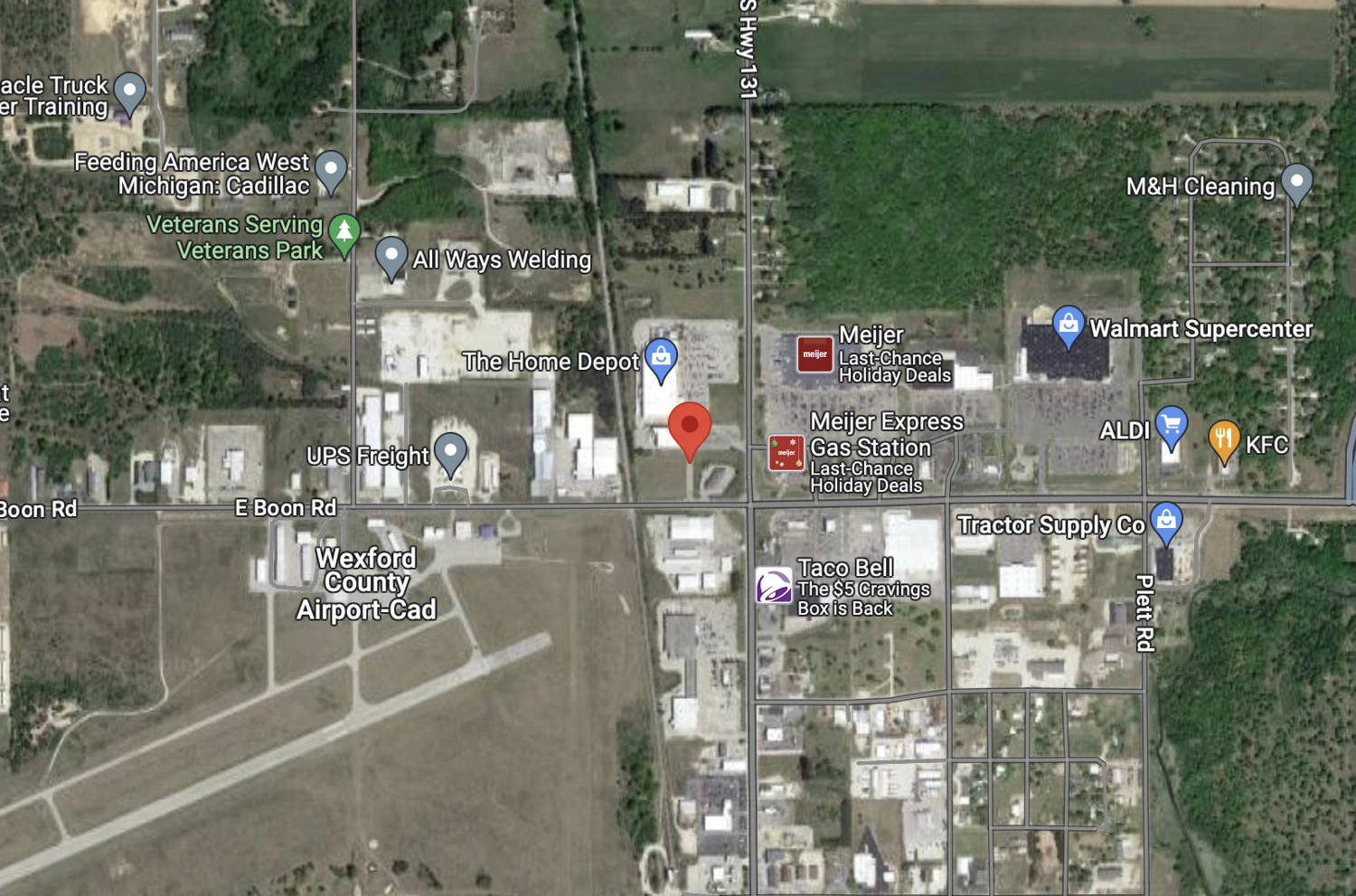 Prime Retail Development Site in Cadillac, Michigan