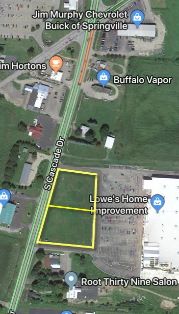 Two out parcels are available for development