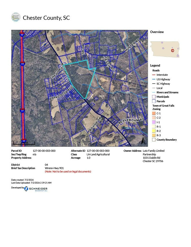 Massive Interstate I-77 Corridor 195-Acre Confluence of Deliverables Site