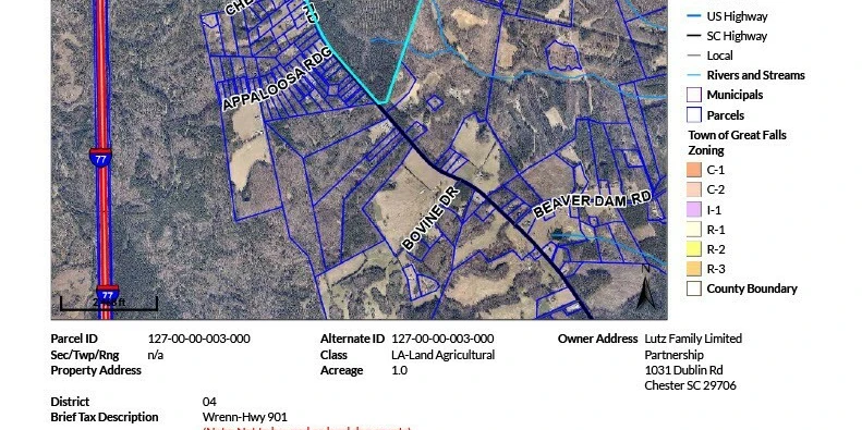 Massive Interstate I-77 Corridor 195-Acre Confluence of Deliverables Site