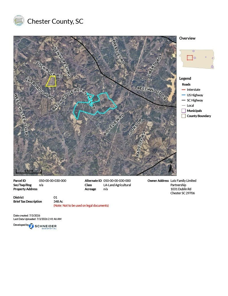 Massive Rural 417+ Acre Industrial Or Any Use Blank Slate Near Interstate I-77 Corridor