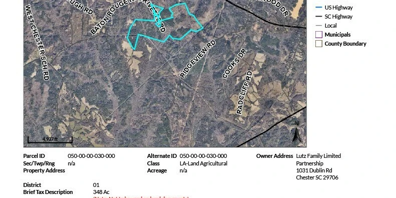 Massive Rural 417+ Acre Industrial Or Any Use Blank Slate Near Interstate I-77 Corridor