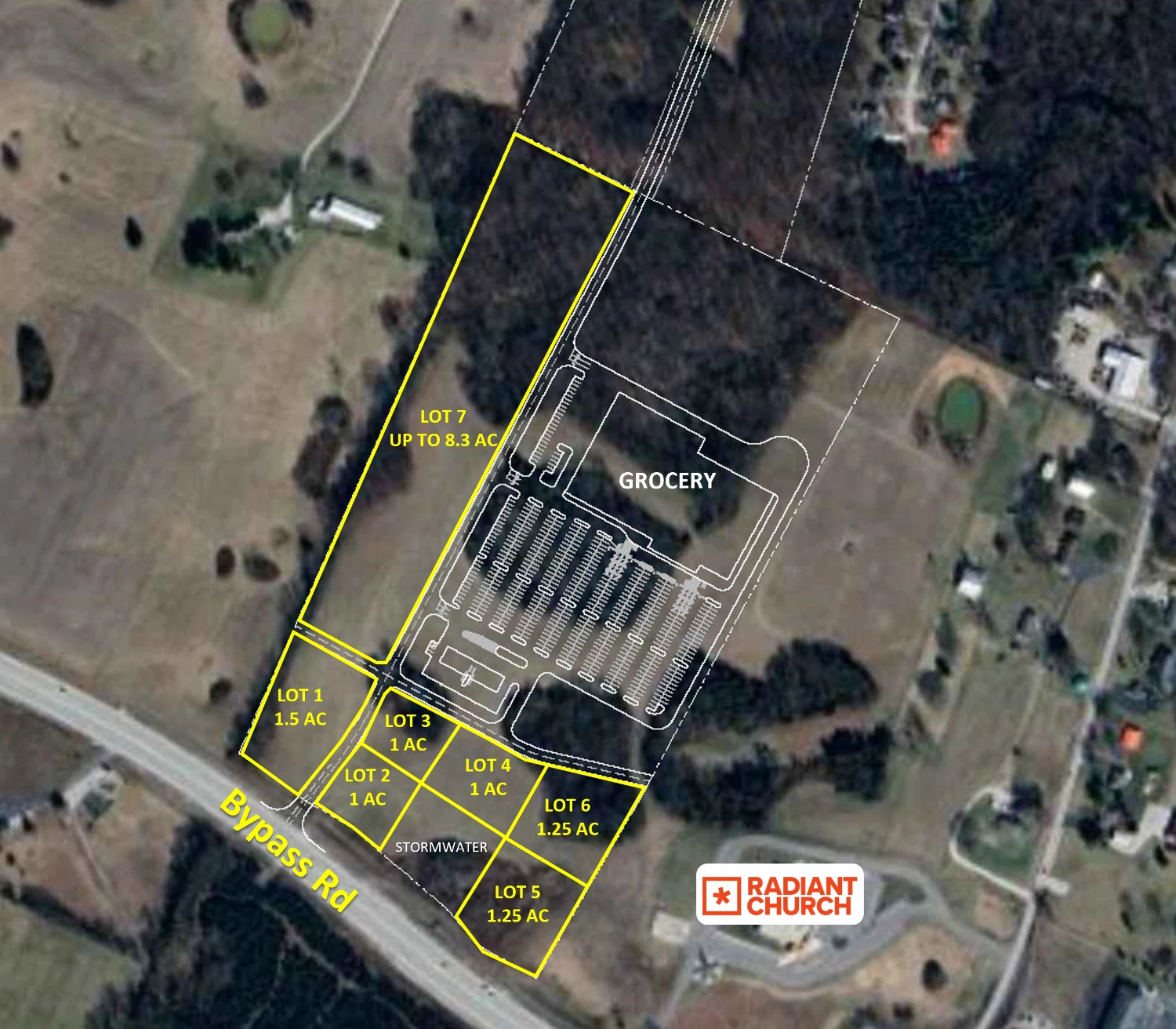 Proposed Grocery Anchored Retail Outlots