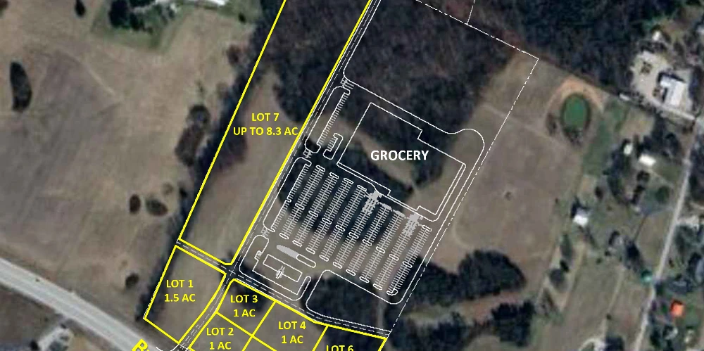 Proposed Grocery Anchored Retail Outlots