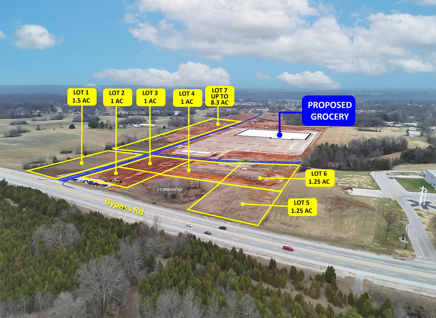 Proposed Grocery Anchored Retail Outlots
