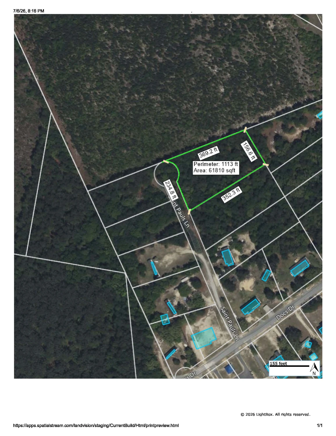 Strong Workforce Housing Site Opportunity Zone Bishopville, SC 1.26 Acres