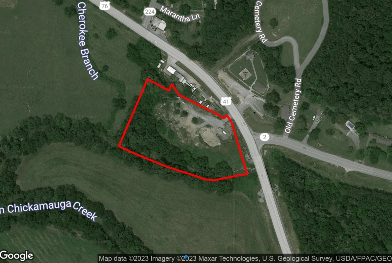 4.9 Acres of Land Along Hwy 41 in Ringgold