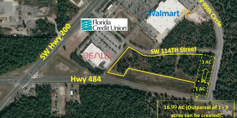16.99 Acres, Hwy 484  SW Hwy 200