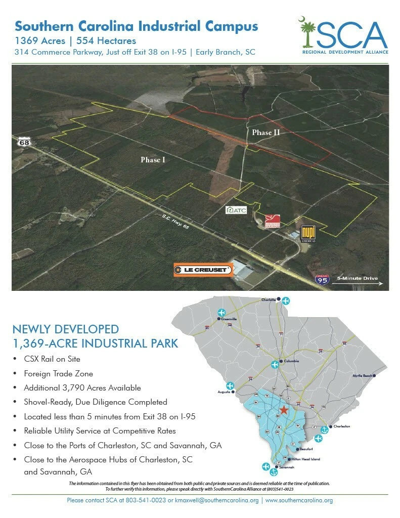Intermodal Interchange Site - I-95 & CSX Rail Centric by 1 Minute - Workforce Housing - Onward Ports of Savannah and Charleston