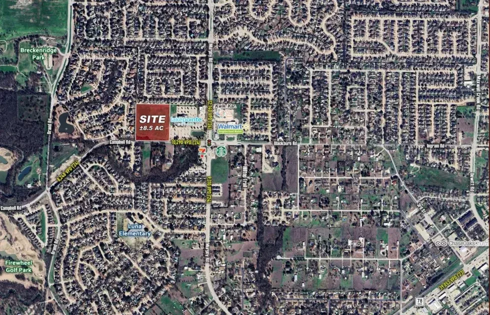 NWQ Campbell Rd & Murphy Rd - 8.5 AC Of Community Retail In Garland