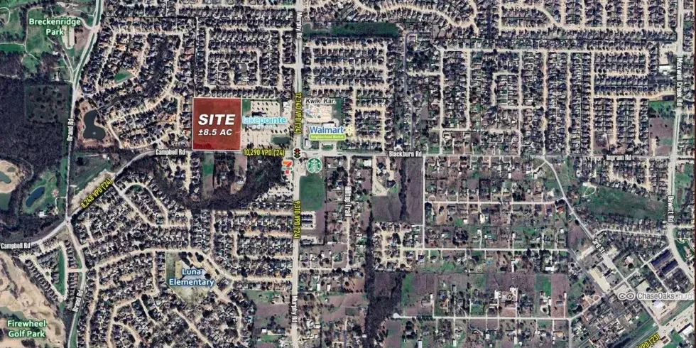 NWQ Campbell Rd & Murphy Rd - 8.5 AC Of Community Retail In Garland