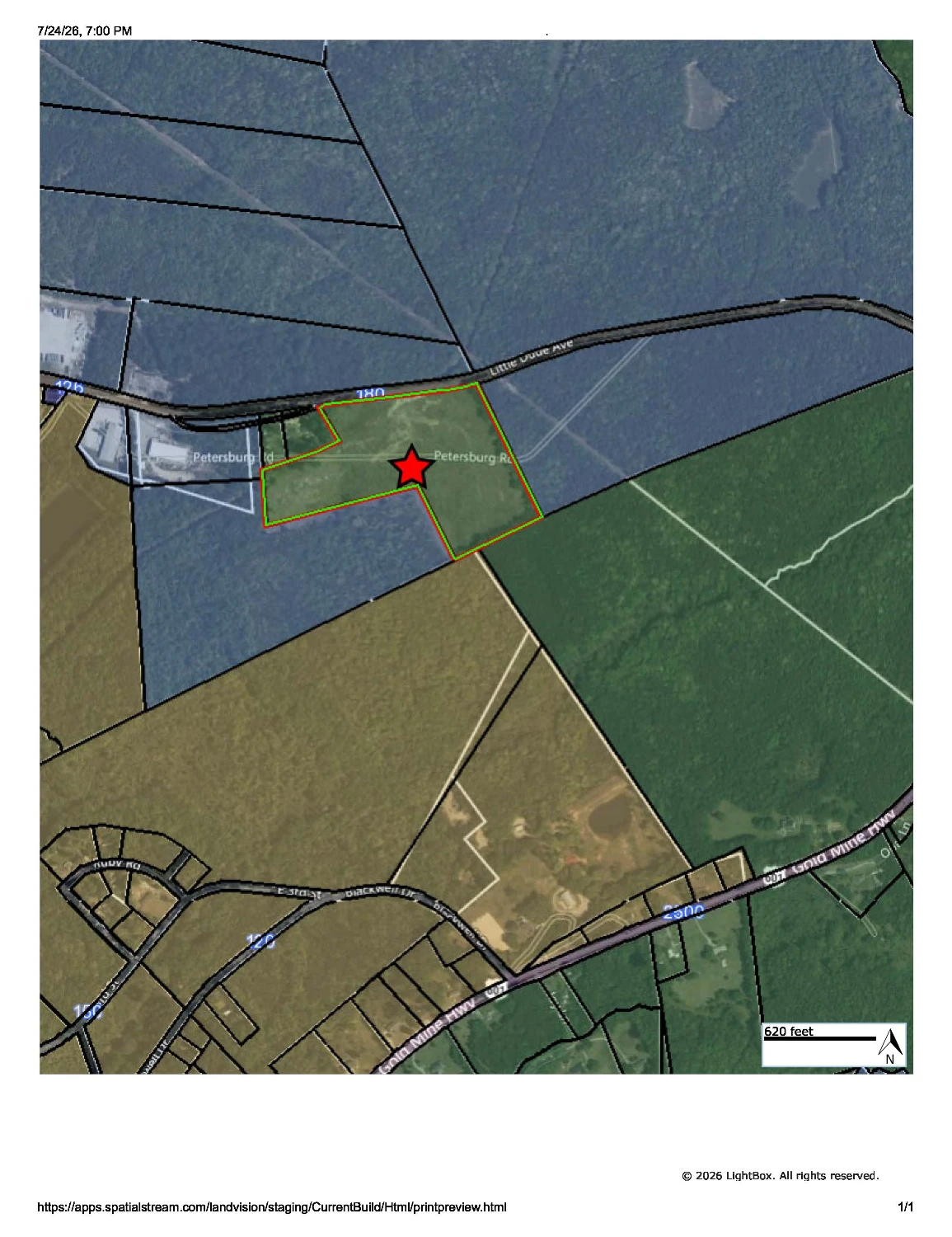 Industrial Intermodal or Workforce Housing 20.6 Acre Tract Near Gold Mines = Trucking Use - Employee Bunkhouses