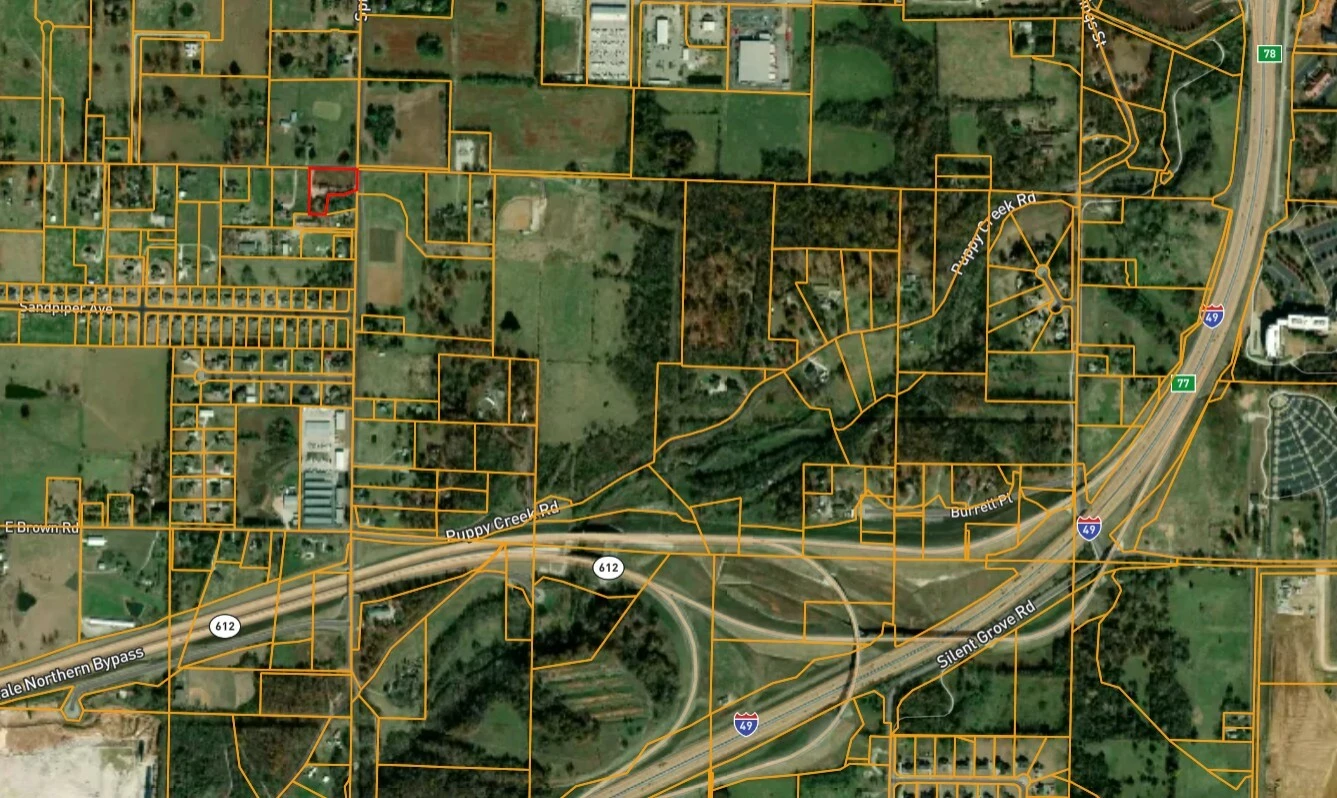1.97 ACRES IN LOWELL, AR WITH SHOP AND HOME