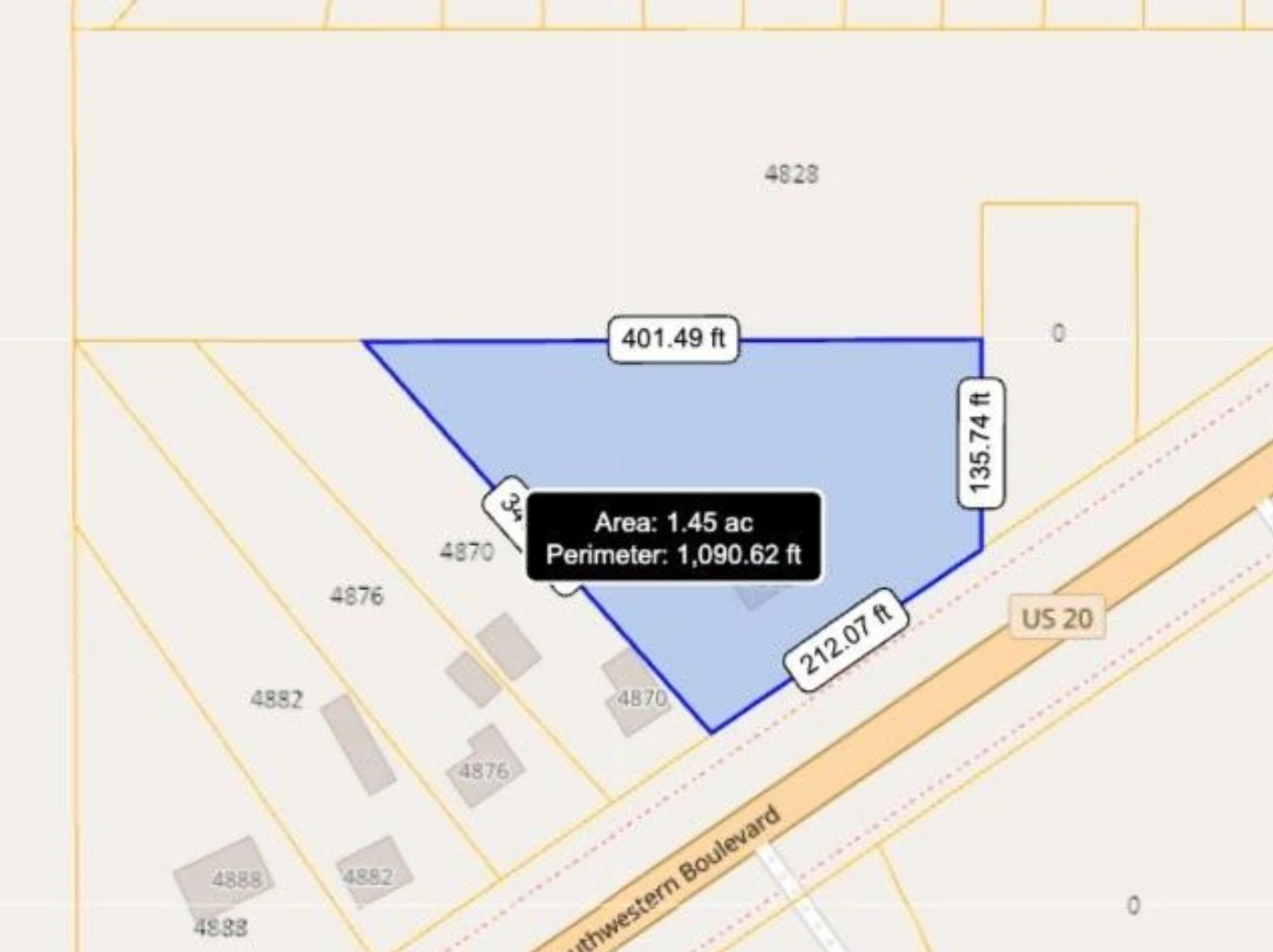 4862 Southwestern Blvd - 2,700+/- SF SPACE ZONED COMMERCIAL WITH 1.6+/- ACRES