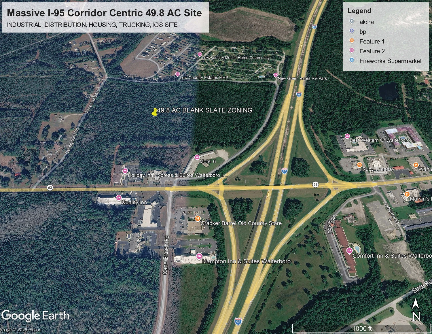 SC Interstate I-95 Corridor Centric 49.8 AC Industrial/Distribution/IOS at I-95 Exit 53
