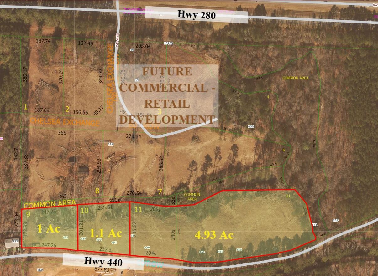 1 - 7 acres of Land for Development - Chelsea AL