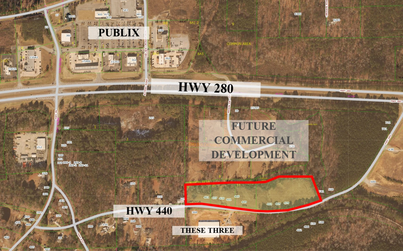 1 - 7 acres of Land for Development - Chelsea AL