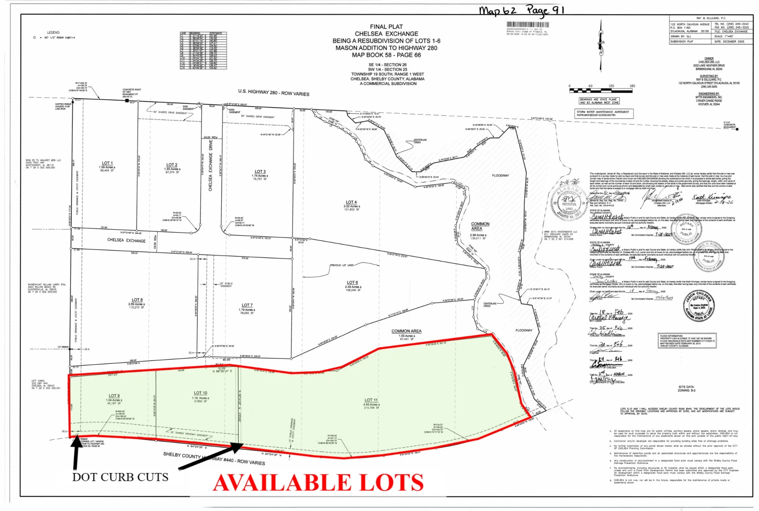 1 - 7 acres of Land for Development - Chelsea AL