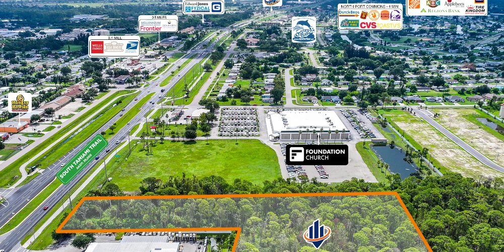 High Traffic US-41 Commercial Development Site