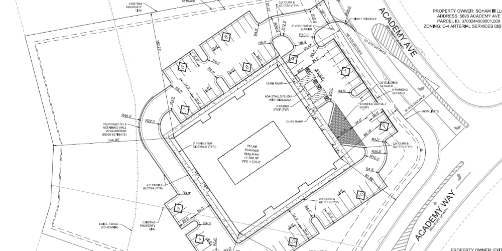 Proposed Stay APT Suites Development Site