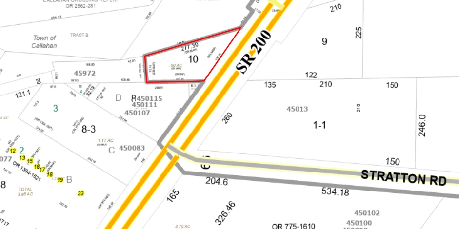 SR 200, Callahan .49 acre parcel