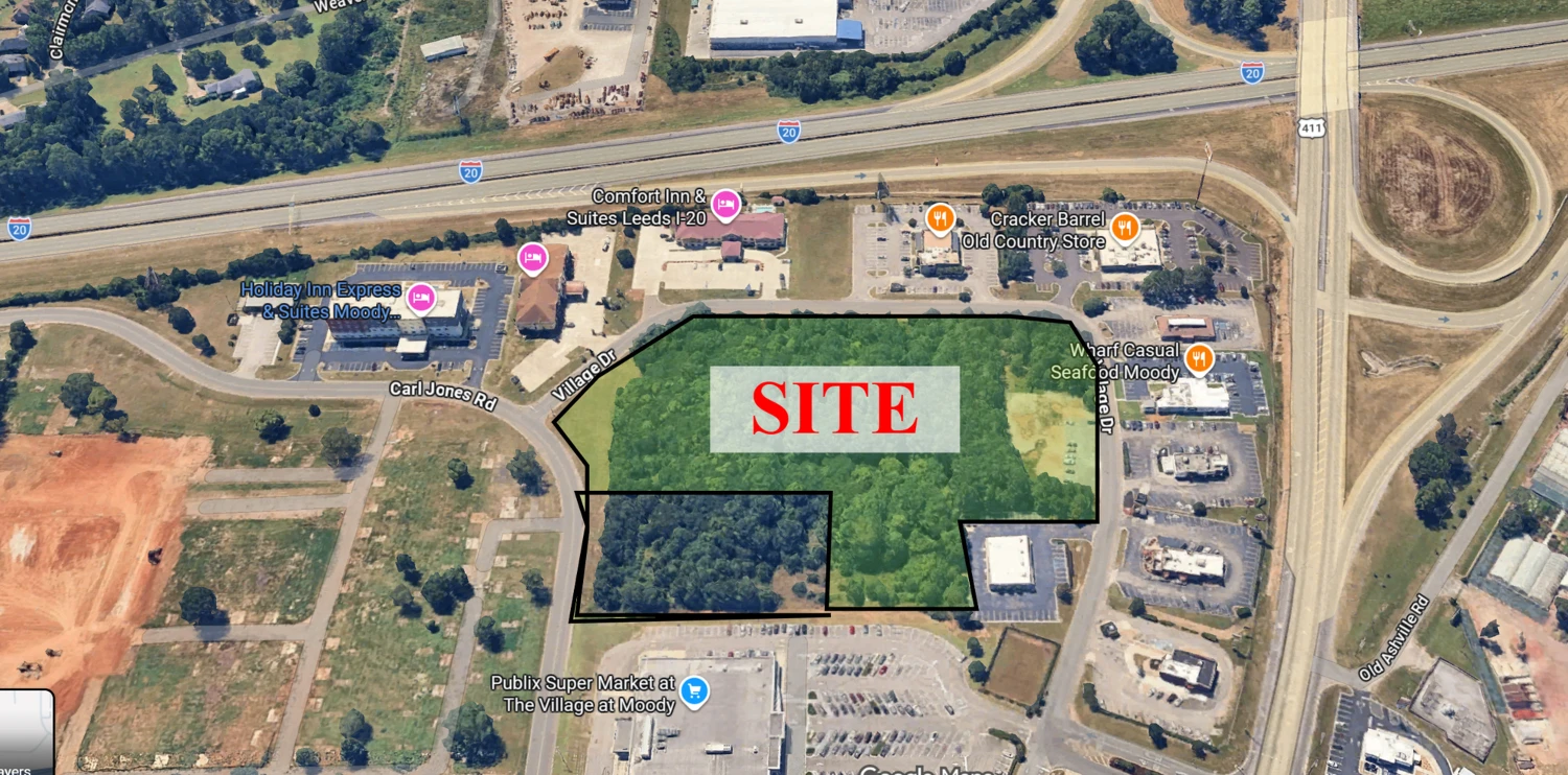 Up to +/- 7.5 Acres - Village Dr - Moody AL 