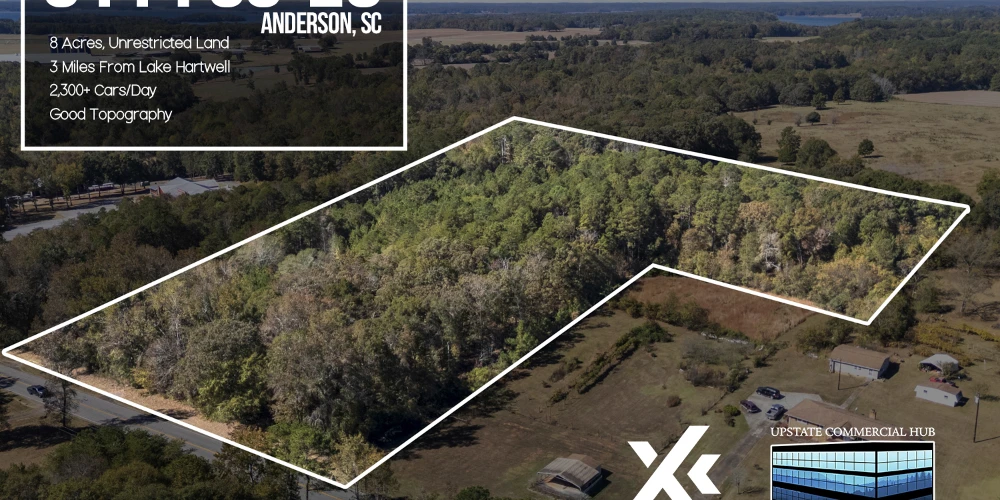 8 Acres Land- HWY 29- Near Lake Hartwell- No Zoning