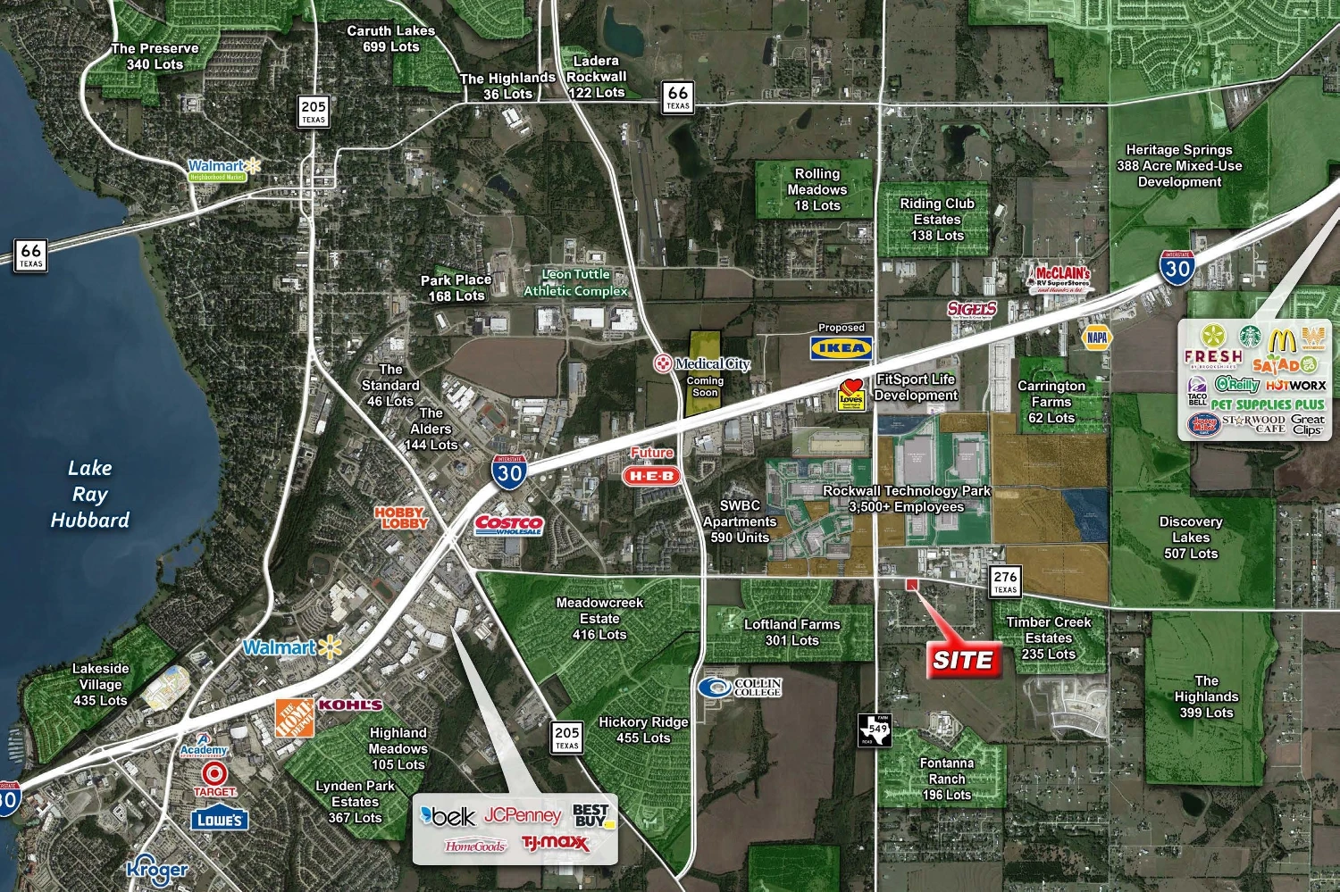 SEQ of highway 276 & FM-549