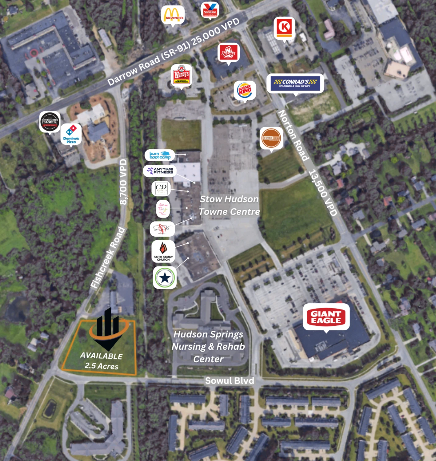 2.5 Acres (Hard Corner)  | STOW, OH