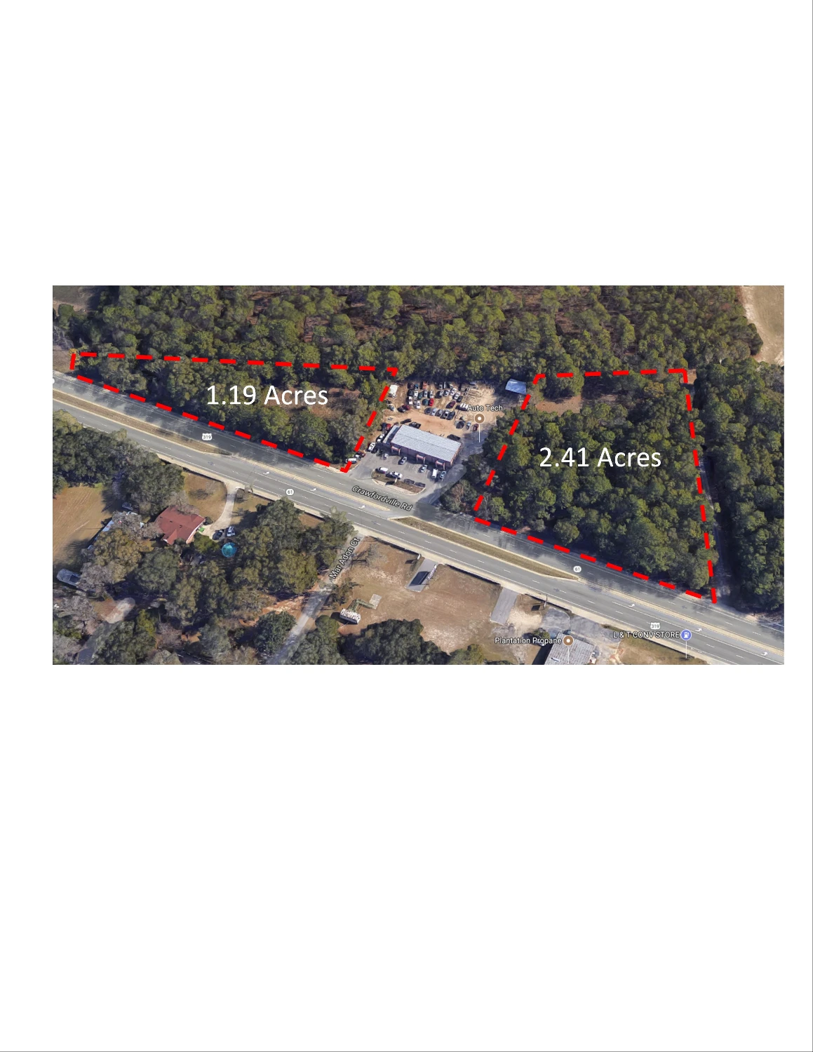 Vacant Lots on Crawfordville Rd. 