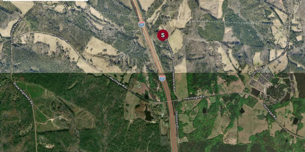 209.563 Acres Adjacent to and on the I-77 Interstate Corridor 40 Minutes South of Charlotte w/ 5 MWs Now Developable Tract
