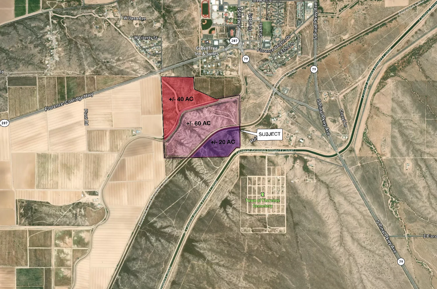 W of Florence Coolidge Hwy and Pinal Pkwy Ave 79, Florence, AZ for sale