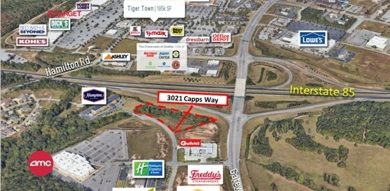 3021 CAPPS WAY, AUBURN AL,EXIT 58,I-85 Retail/ Hotel Development site 