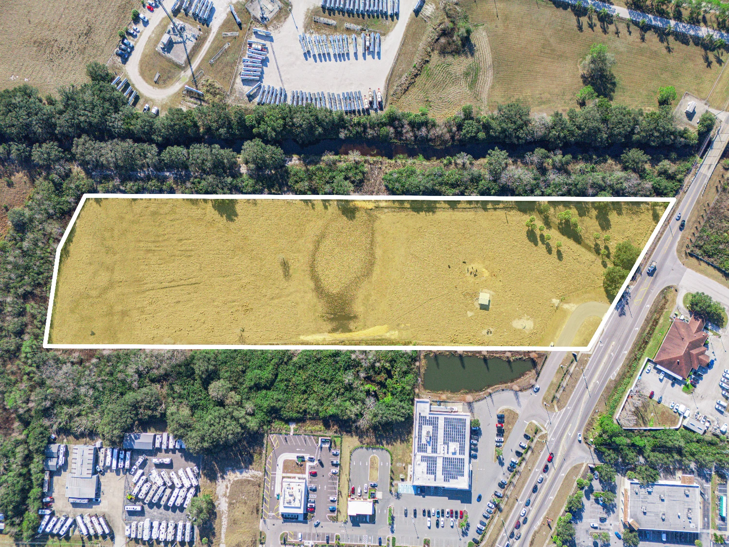 9± Acre Commercial Site Adjacent to ALDI | Signalized Corner Access | Lake Wales, FL