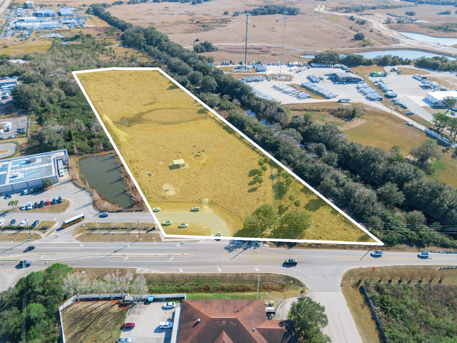 9± Acre Commercial Site Adjacent to ALDI | Signalized Corner Access | Lake Wales, FL