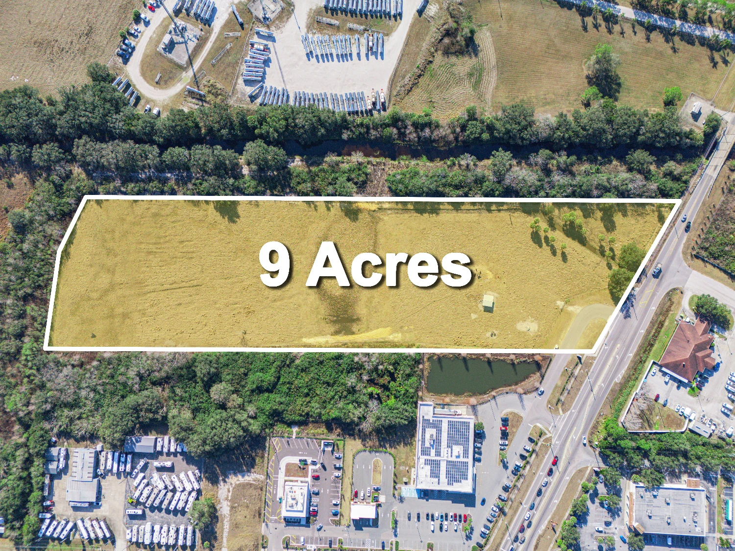 9± Acre Commercial Site Adjacent to ALDI | Signalized Corner Access | Lake Wales, FL