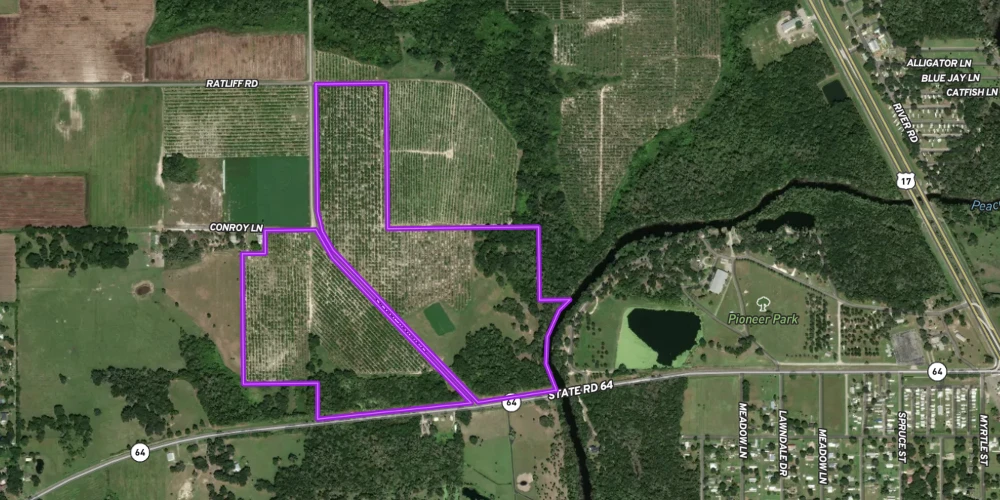 Peace River Mixed-Use Development Tract — 114± Acres | 18± AC Commercial | 2,179′ on SR-64