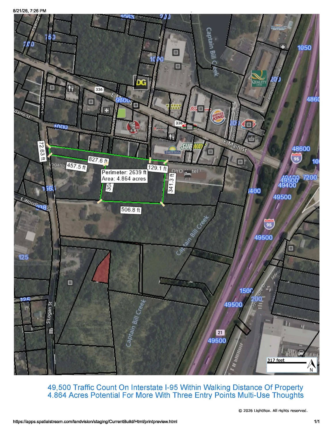 Multi-Phased 4.87 AC I-95 Corridor Centric - IOS - Intermodal - Multifamily - Medical - Development Site