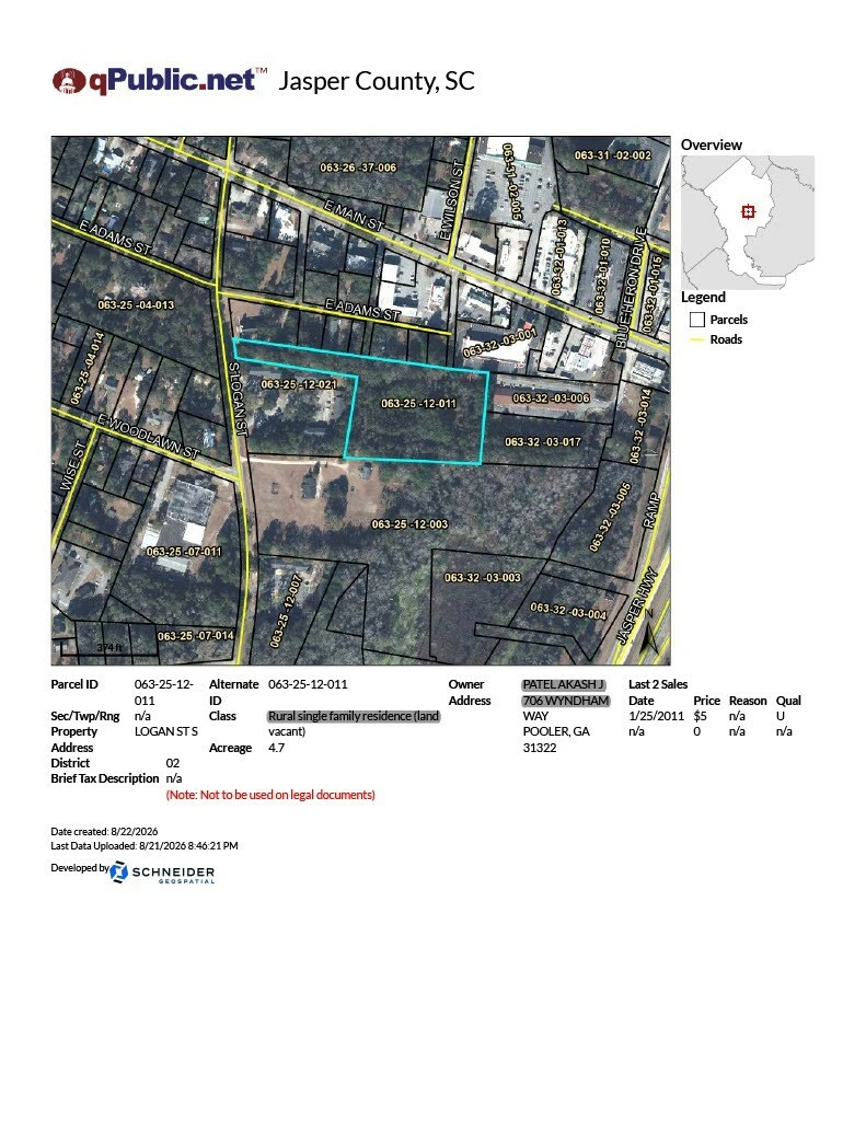 Multi-Phased 4.87 AC I-95 Corridor Centric - IOS - Intermodal - Multifamily - Medical - Development Site