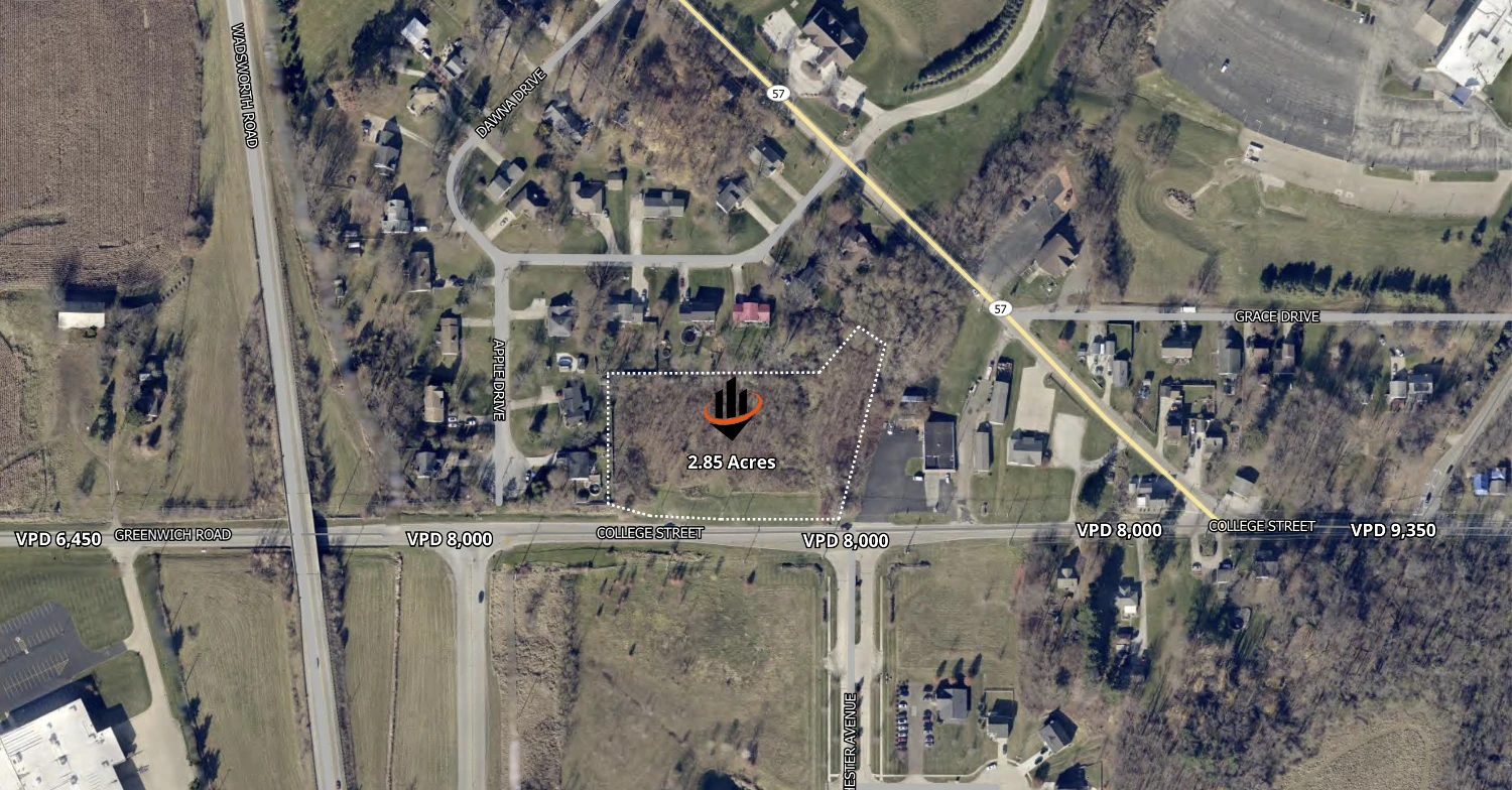 2.85 Acres at College St, Wadsworth